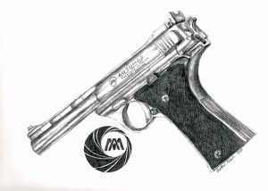 44AMP drawing by Heather Kober