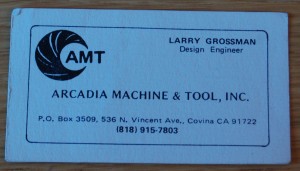 Larry Grossmann business card